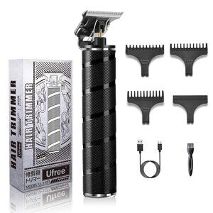 NEW Ufree Mens Beard Trimmer, Zero Gapped T Blade Liners, Cordless Hair Clippers